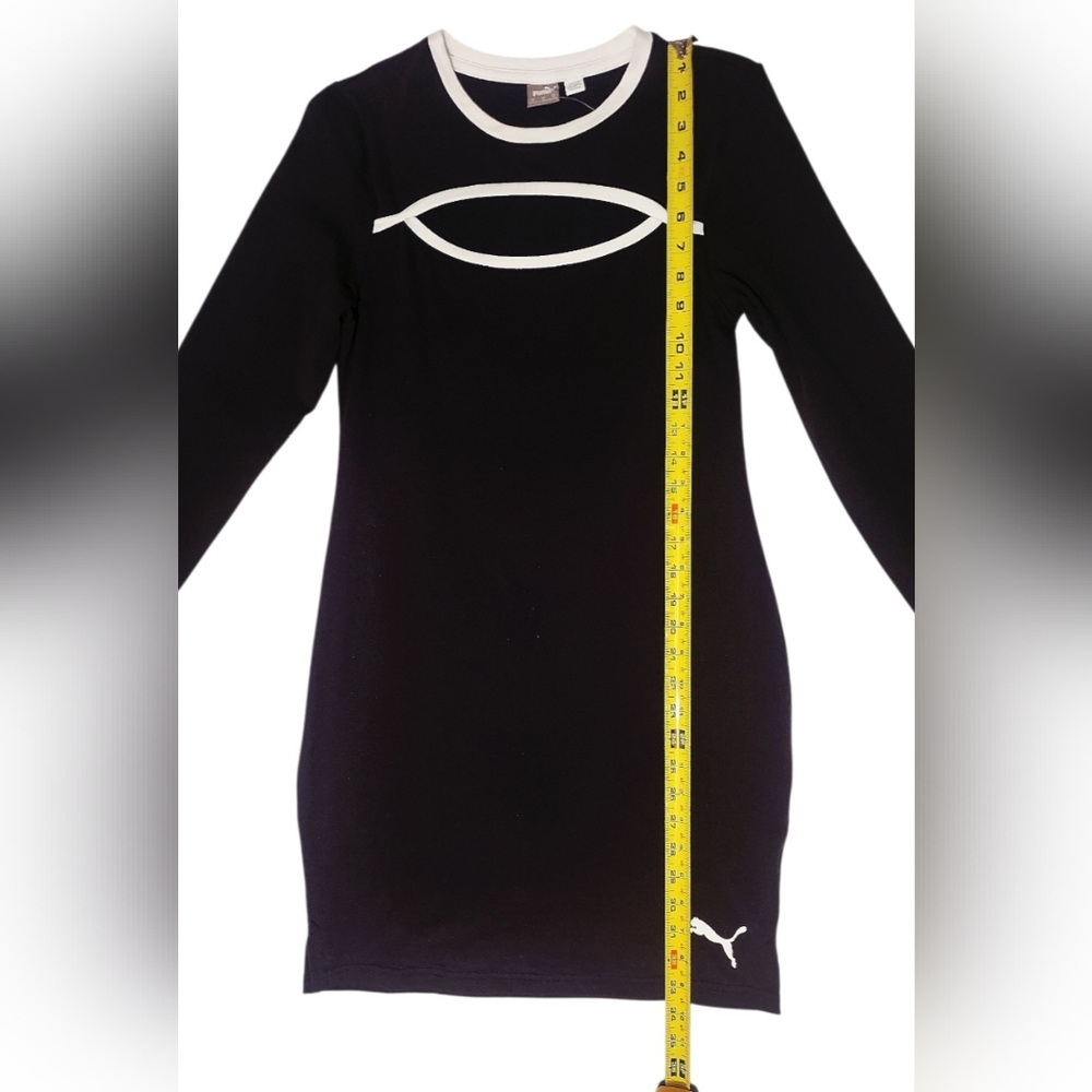 Women's Long Sleeve Slimming Athletic Dress Black Size Medium MSRP $65 - Picture 7 of 16